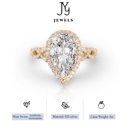 [JYJZZ191] Synthetic Moissanite S925 Silver High-end Radiant 2 CT Stylish Haute Sense Design Ring, Women's Classic Everyday Jewelry Gifts, Wedding Engagement Rings, Birthday Holiday Gifts.