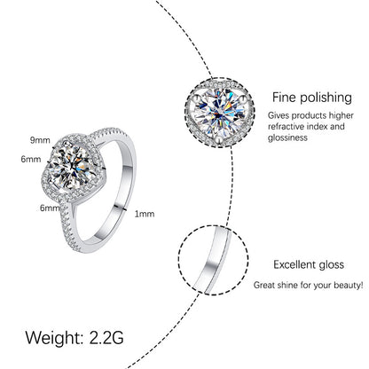 [JYJZZ189] Synthetic Moissanite 1 CT S925 Sterling Silver Love Heart Cutout Stylish Design Couple Rings Wedding Band, Everyday Jewelry Gifts, Birthday Holiday Gift Rings.