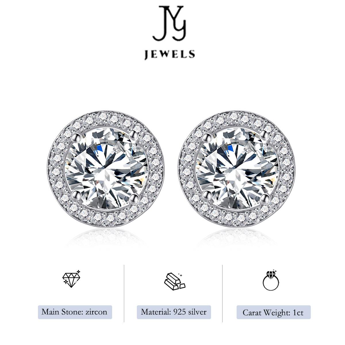 【JYJZZ117】（Lullaby）925 Sterling Silver  Earrings for Women Men Hip Hop Jewelry Gift