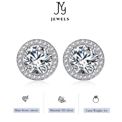 【JYJZZ117】（Lullaby）925 Sterling Silver  Earrings for Women Men Hip Hop Jewelry Gift